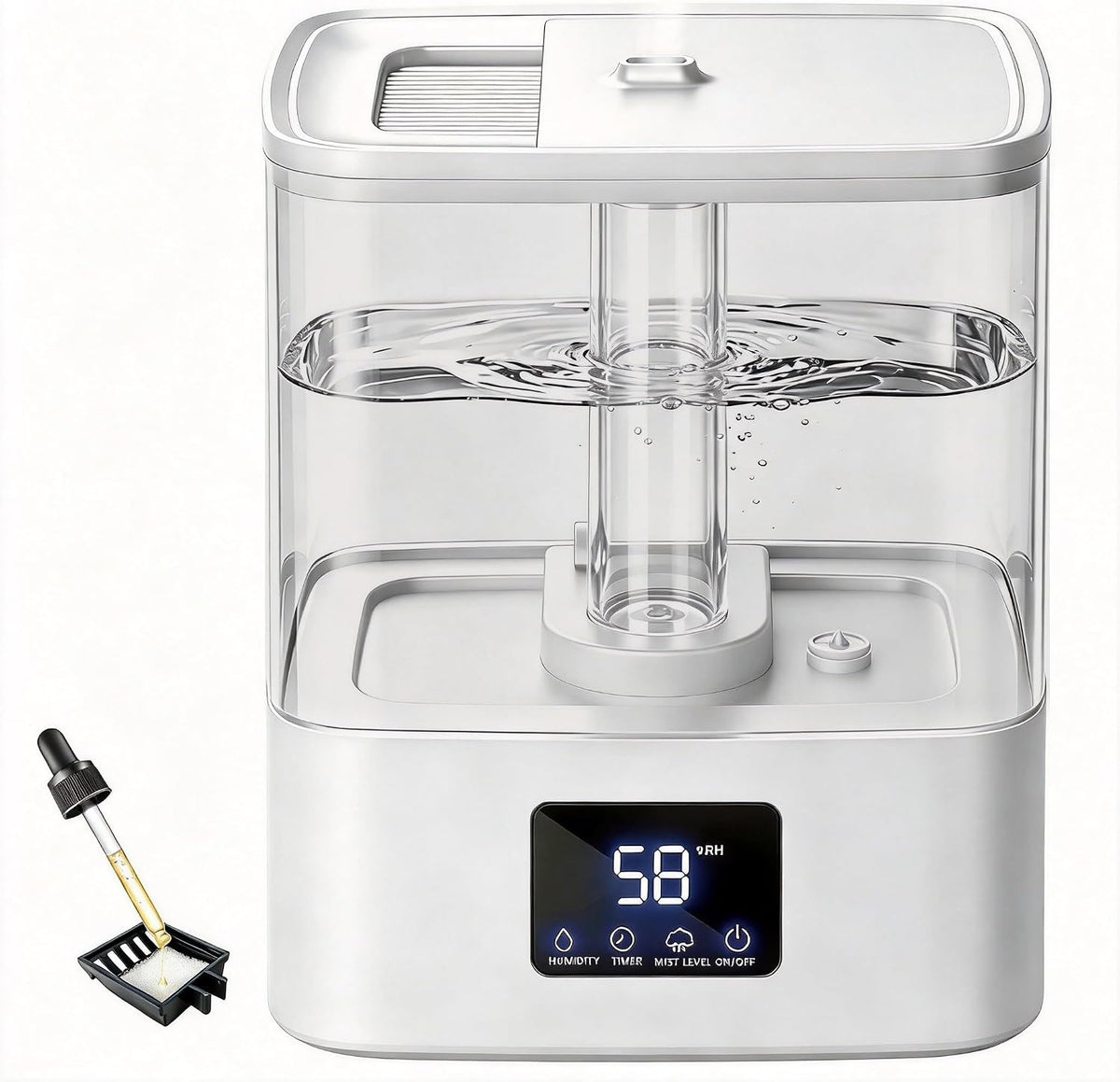 Humidificadores KZF para dormitorio, humidificador de niebla fría d...