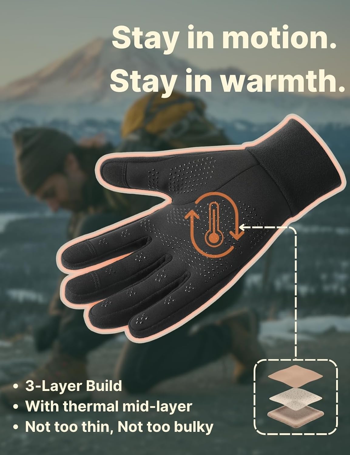 Aerynx Guantes de invierno para mujeres y hombres, para clima frío,...