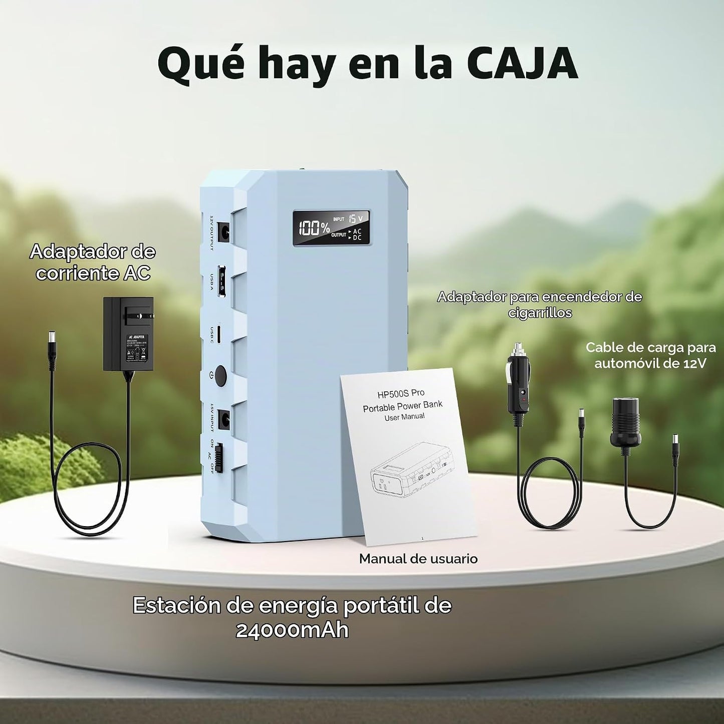 SinKeu Cargador Portátil de 24000mAh Banco de Energía, Banco de Ene...