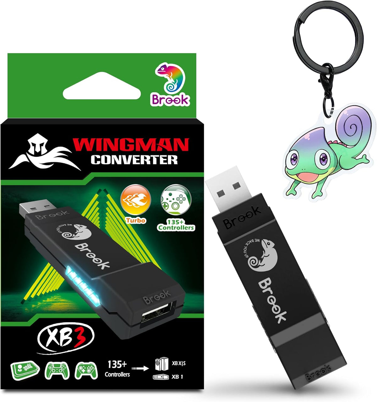 Brook Wingman XB 3 Converter - Eleva tu juego: adaptador inalámbric...