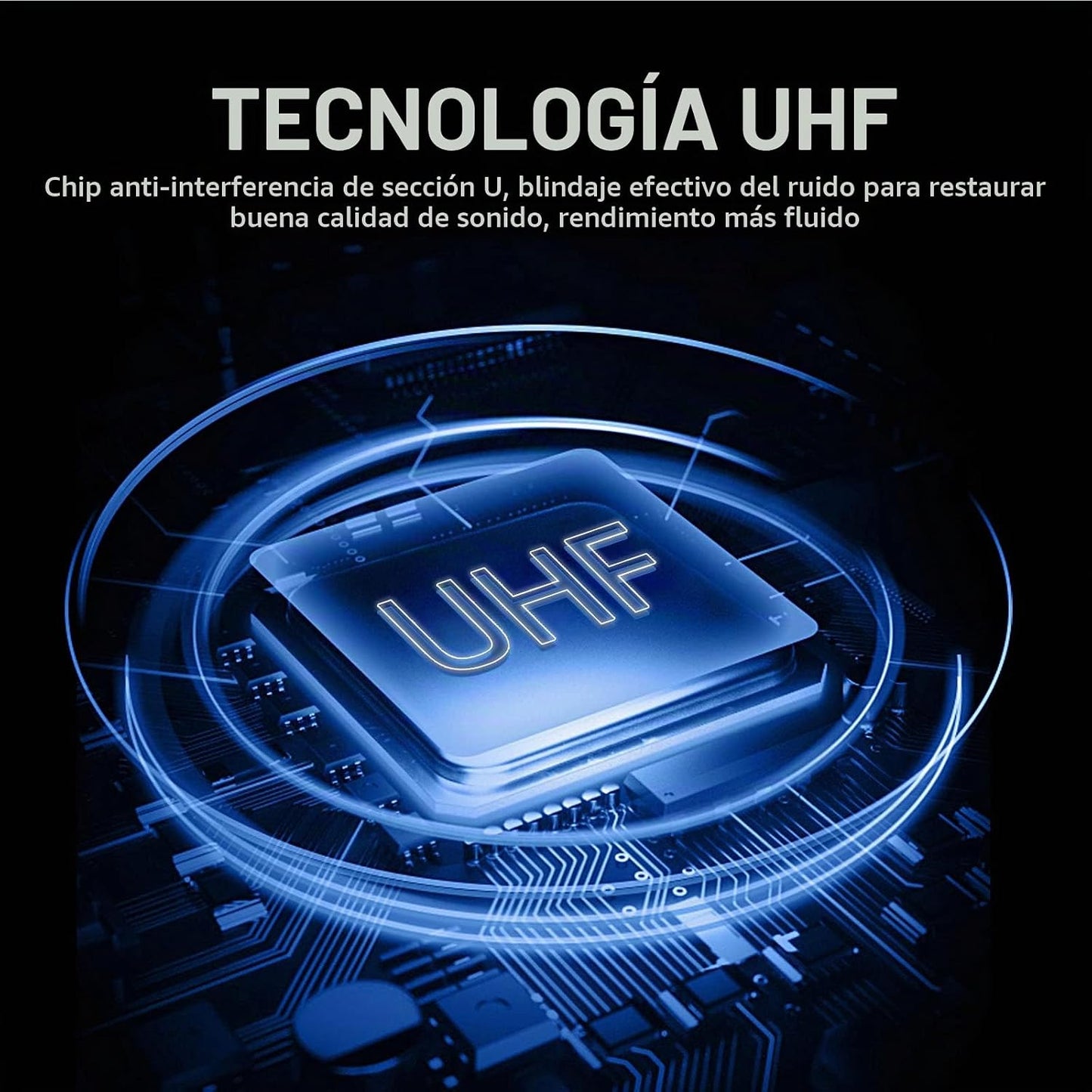 D Debra Sistema de Micrófono Inalámbrico de Audio Pro DU4004 UHF 4...