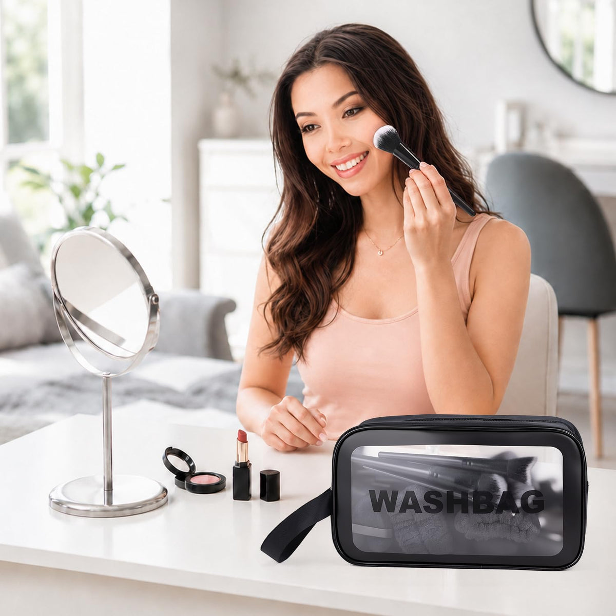 KUORYZAL Juego de brochas de maquillaje negras profesionales, 70 pi...