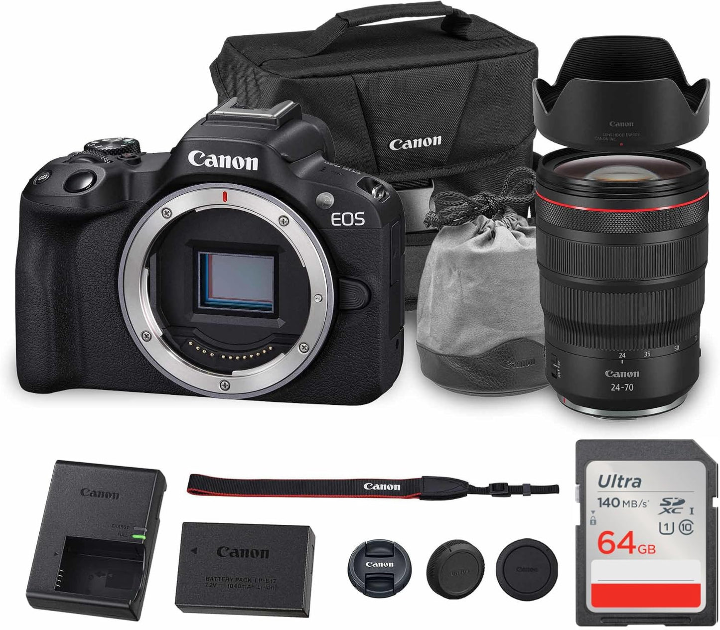Cámara sin espejo Canon EOS R50 | 24.2MP APS-C, Video 4K 30p, Dual...