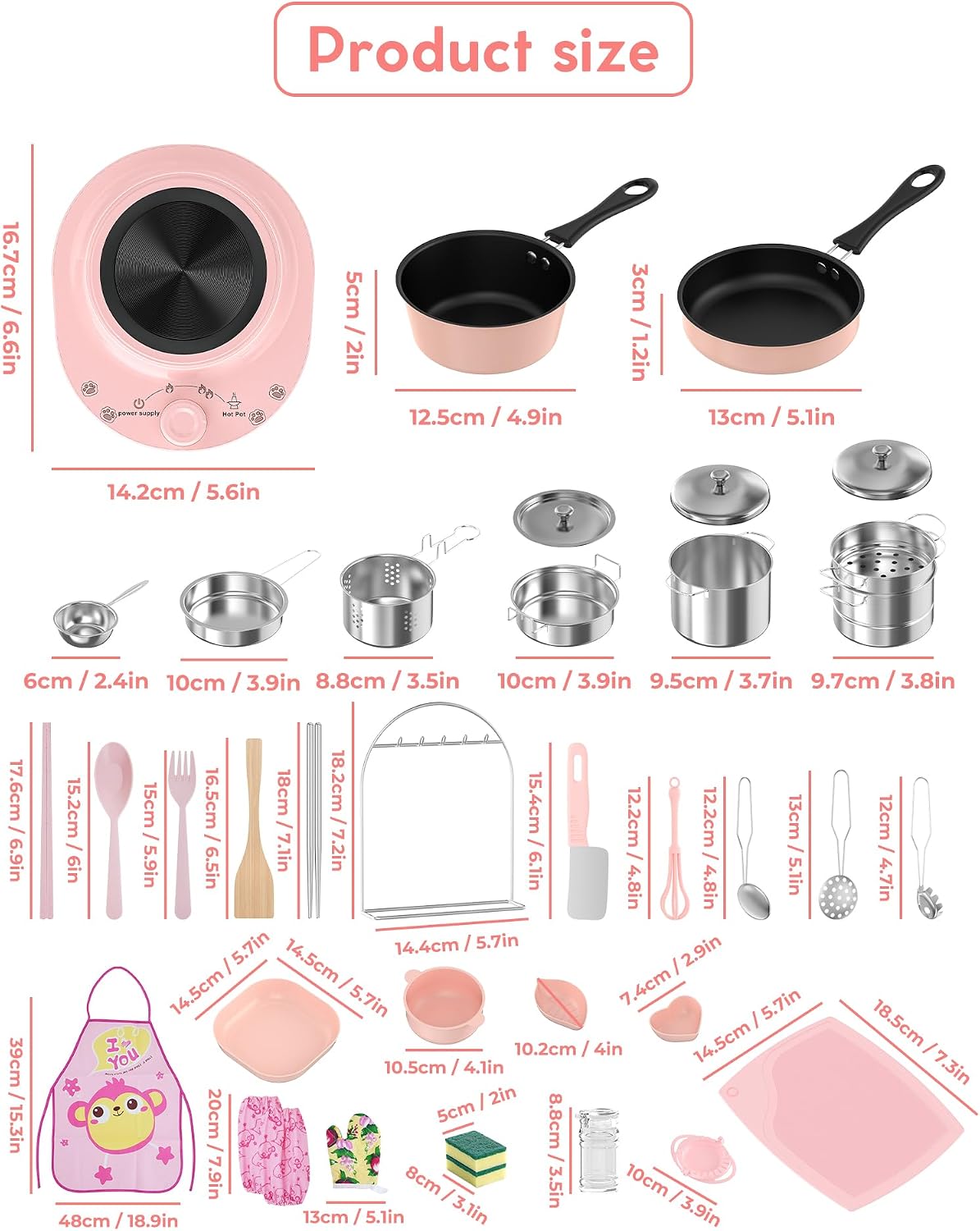 Gotoofun Juego de cocina real para niños de 8 a 12 años, mini herra...