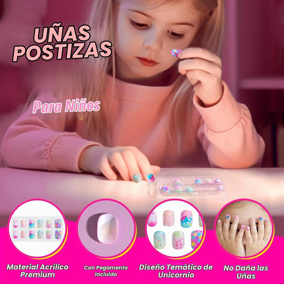 ULOVEME Kit de Maquillaje Real para Niñas Pequeñas - Maquillaje Rea...