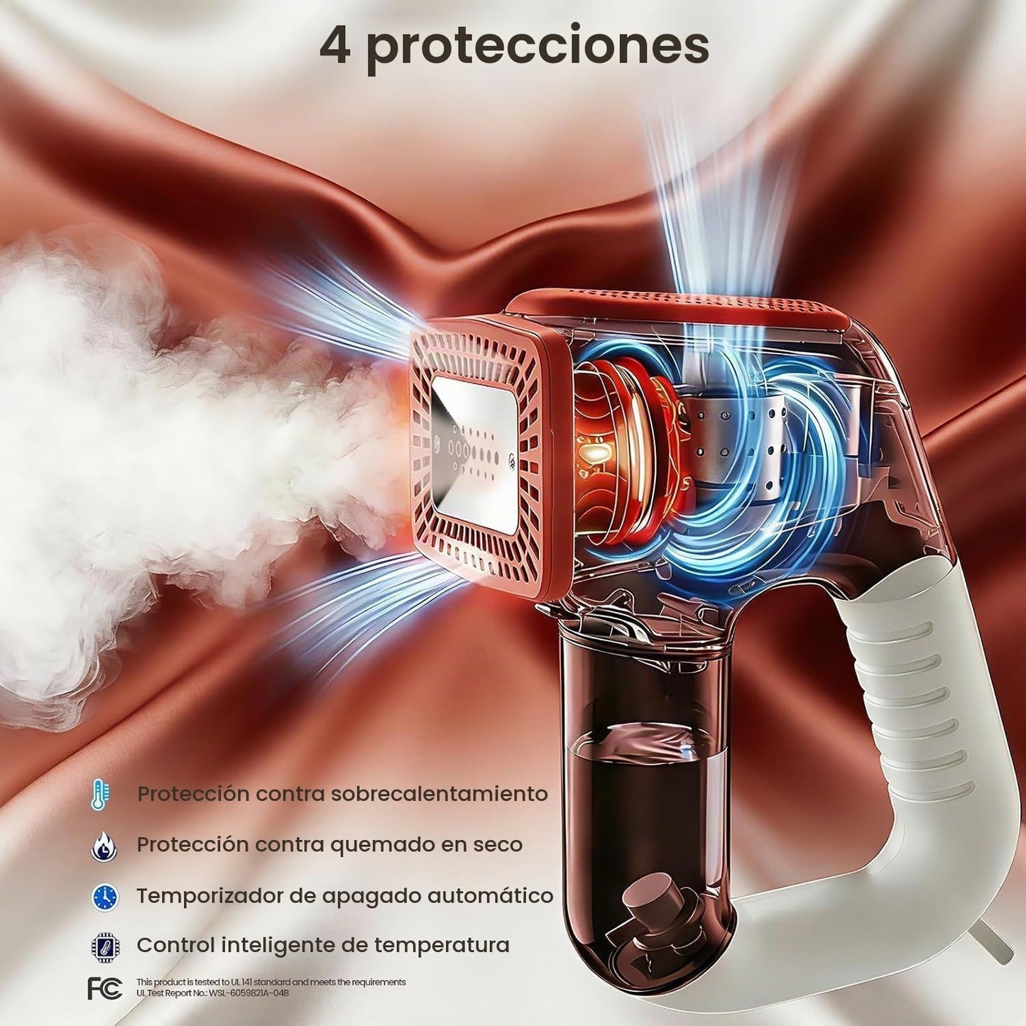 Vaporizador de vacío de mano para la ropa, vaporizador portátil de...