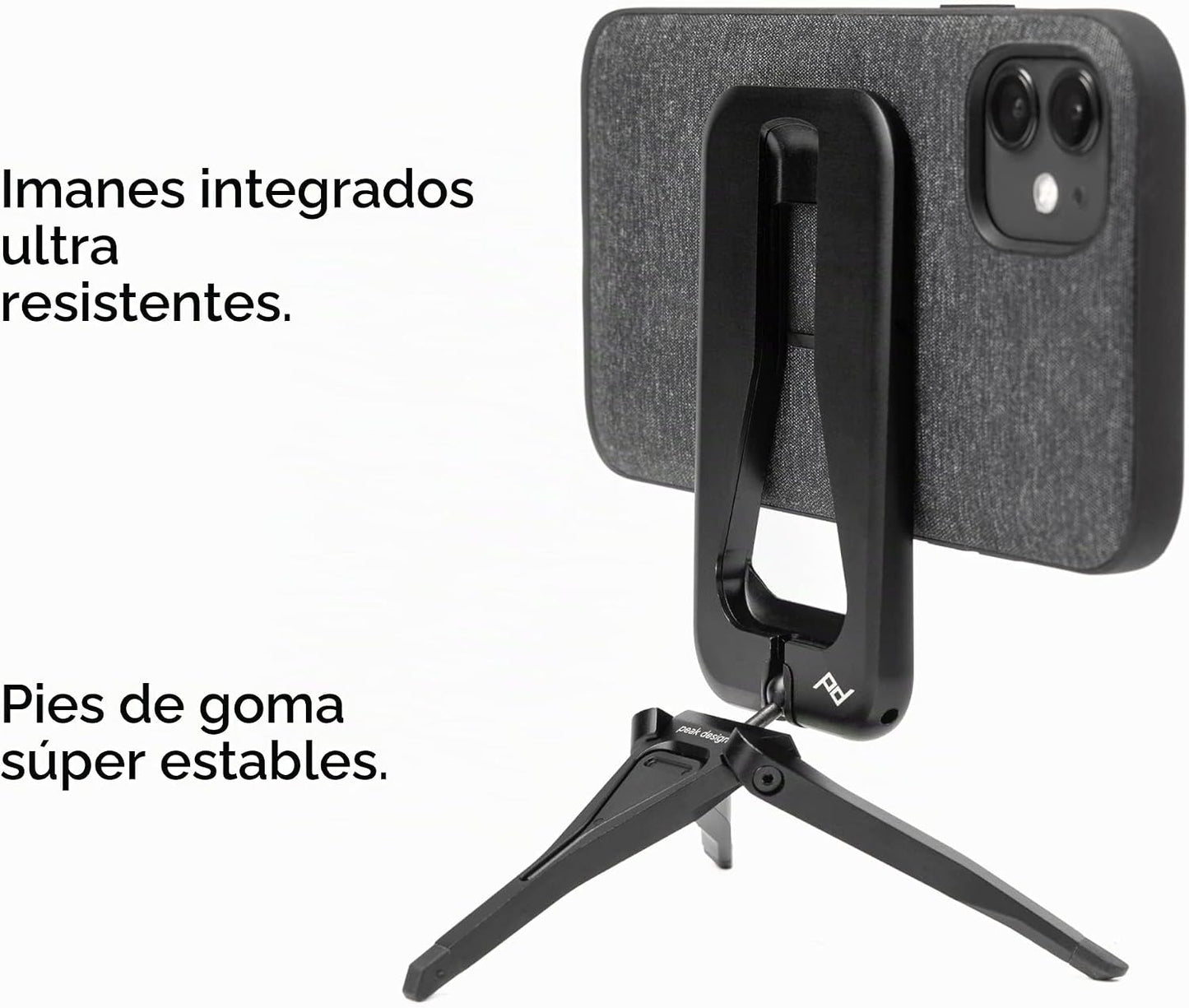 Peak Design Trípode móvil, negro, diseño compacto, portátil y apto...