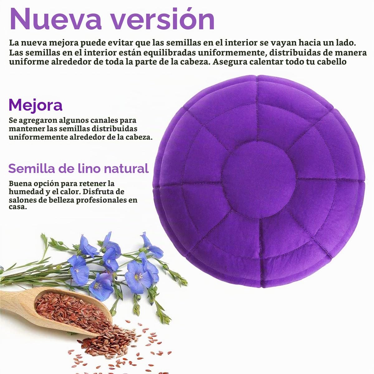 Beautybaby - Gorro térmico inalámbrico de acondicionamiento profund...