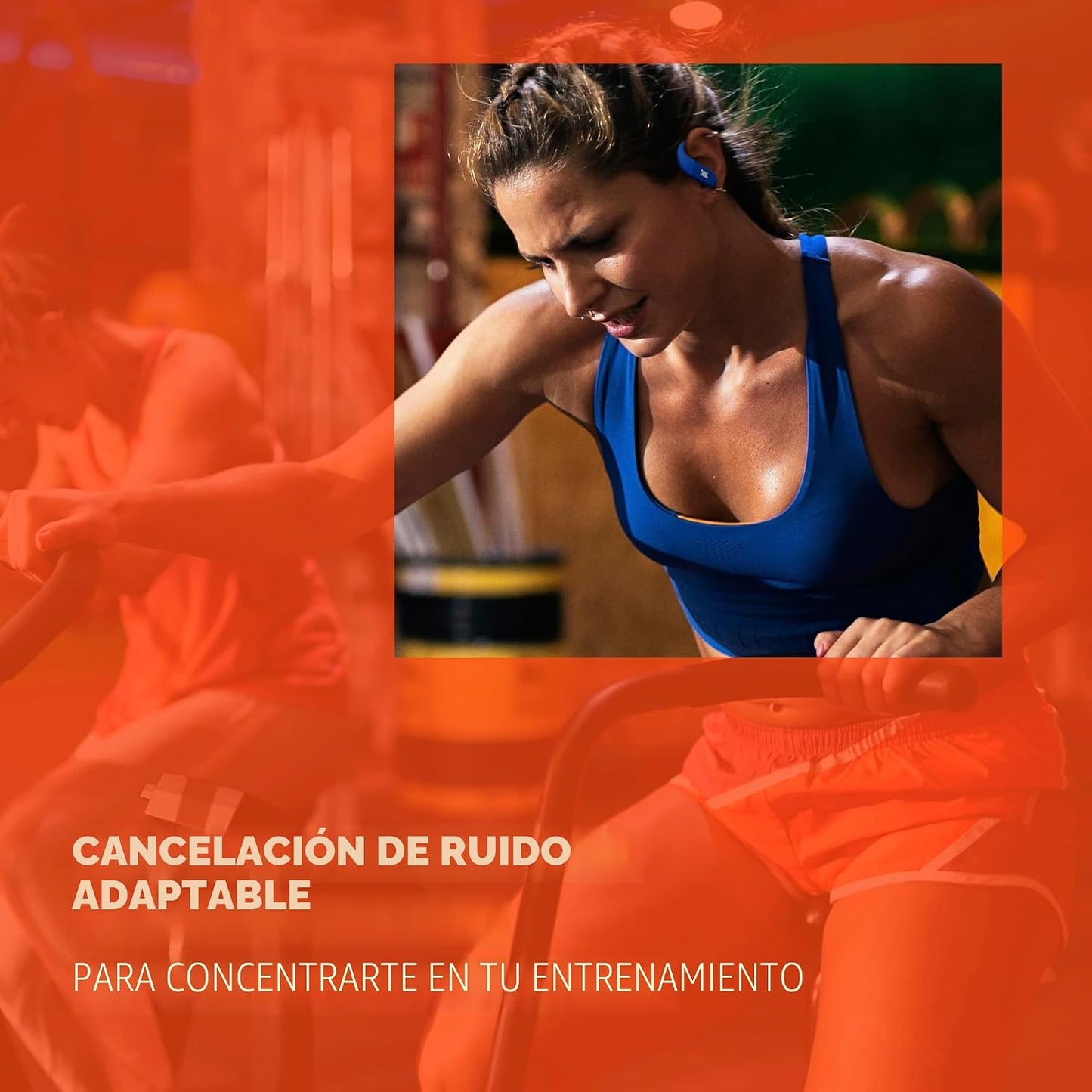JBL Endurance Peak 4 - Auriculares deportivos con cancelación - Bla...