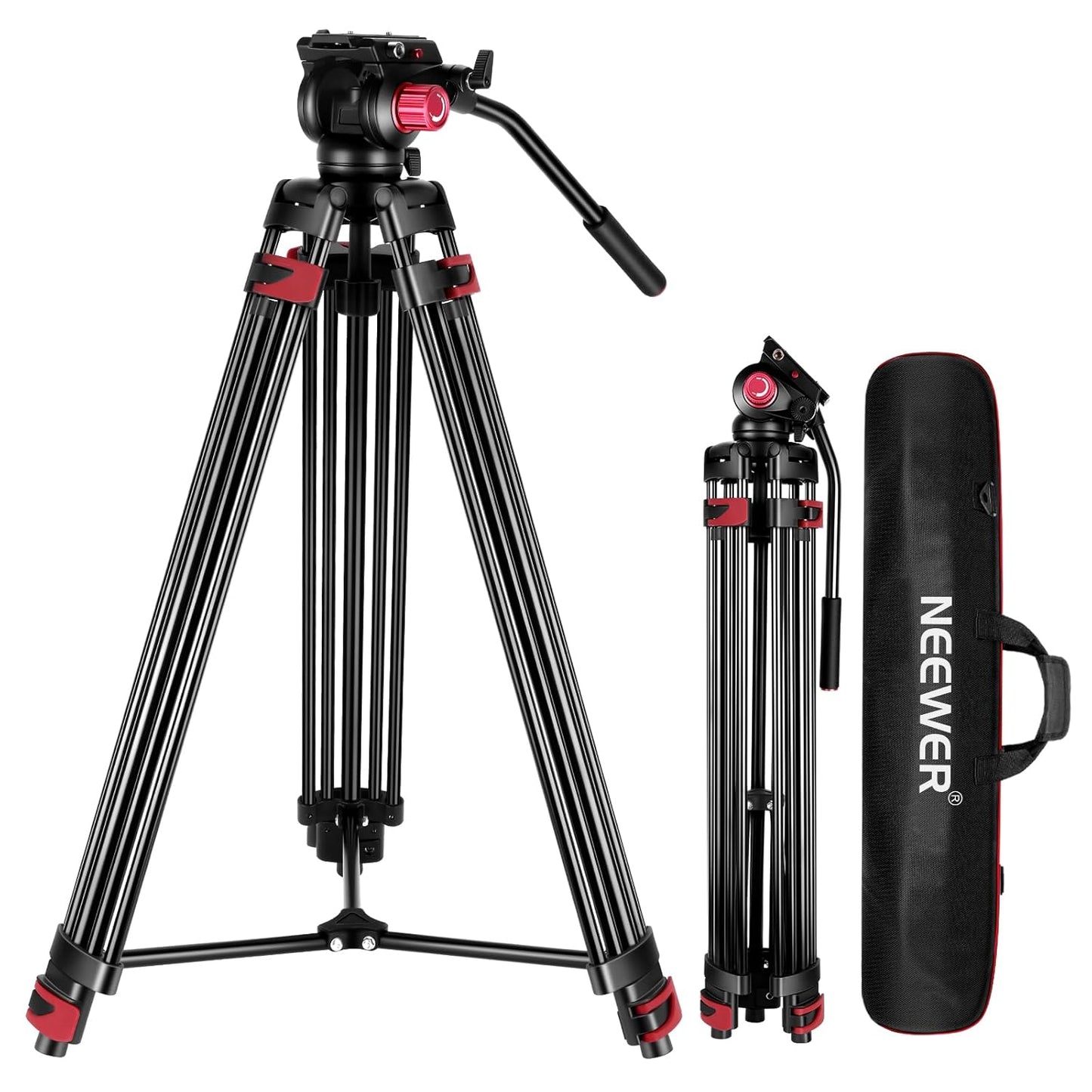 NEEWER Trípode de Video de 79"\/200cm, Soporte de Trípode de Cá...