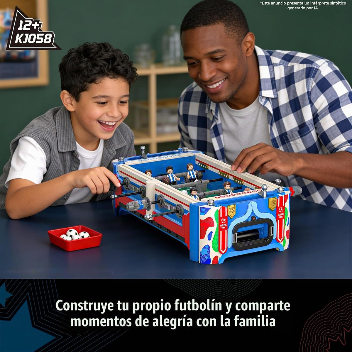 Tweandar Soccer Match Trophy Juego de construcción de mesa de fútbo...