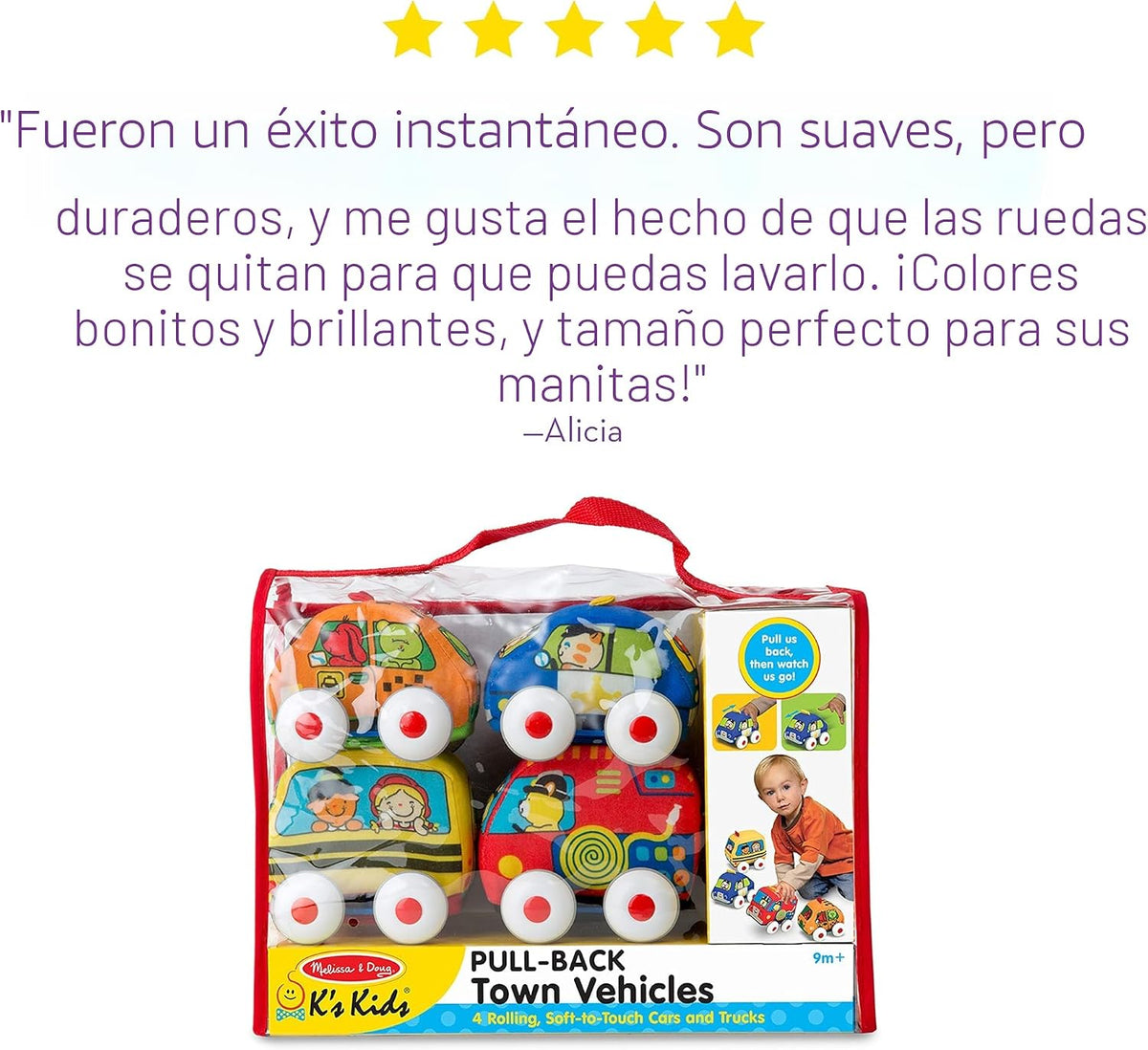 Juego de coches con cuerda hacia atrás para niños Melissa &amp; Dou...