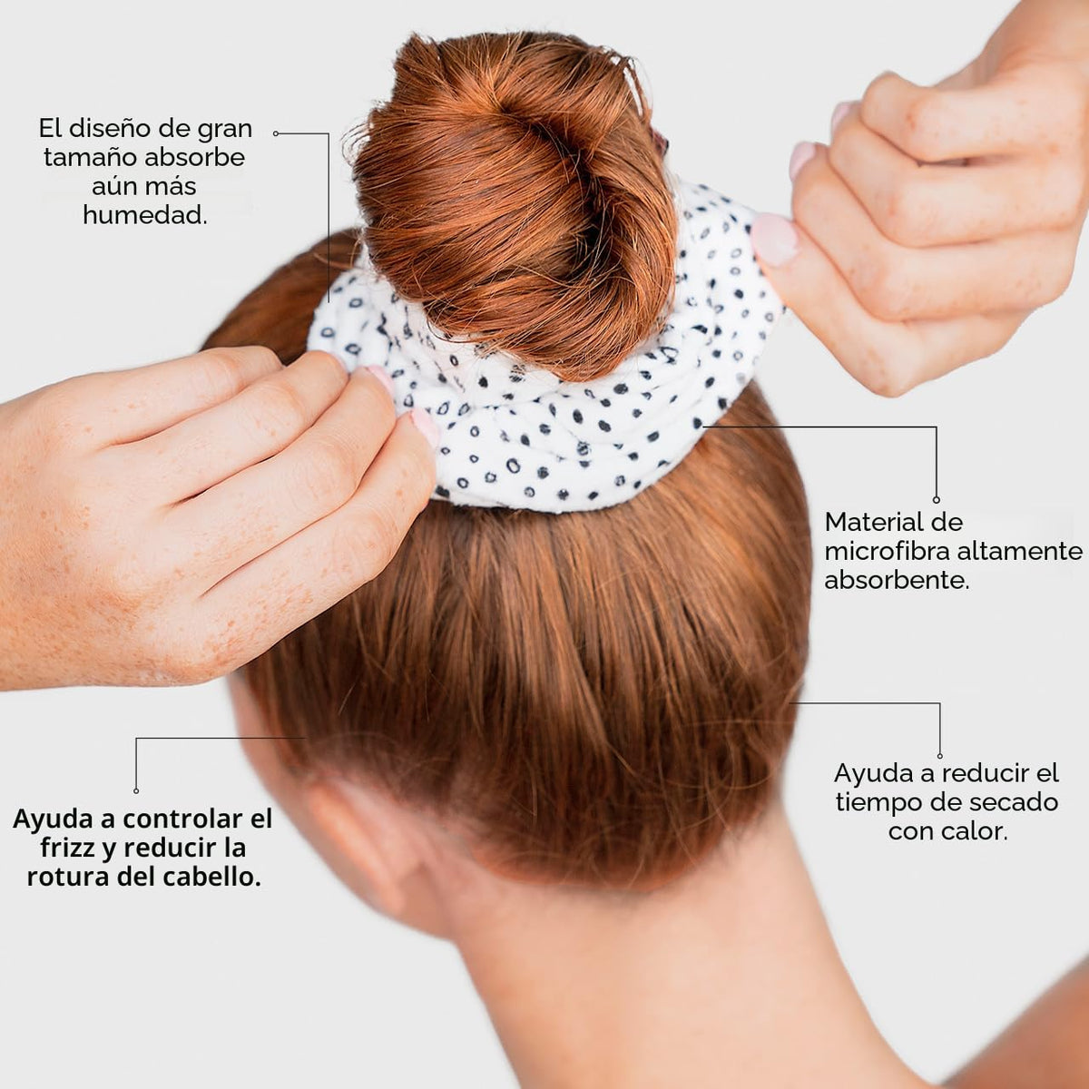 Kitsch Toalla de pelo de microfibra de secado rápido - Micro Dot, 2...