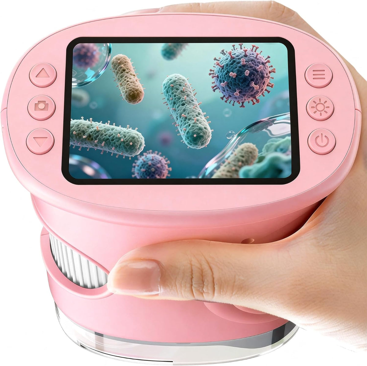 Microscopio digital de mano 1000X para niños: microscopio de bolsil...