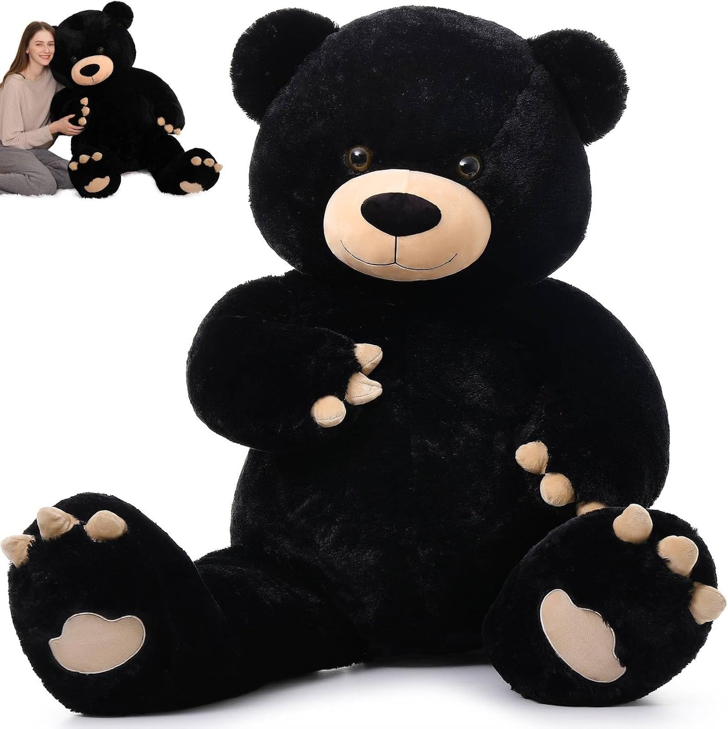 MorisMos Oso de peluche gigante de 5 pies, 59 pulgadas, oso de pelu...