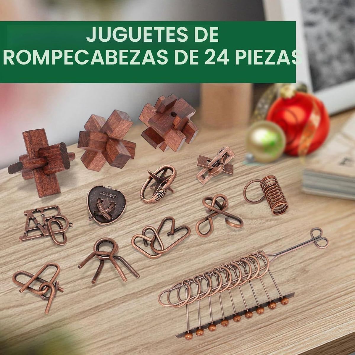 24 piezas de rompecabezas de cerebro para adultos - Juegos de rompe...