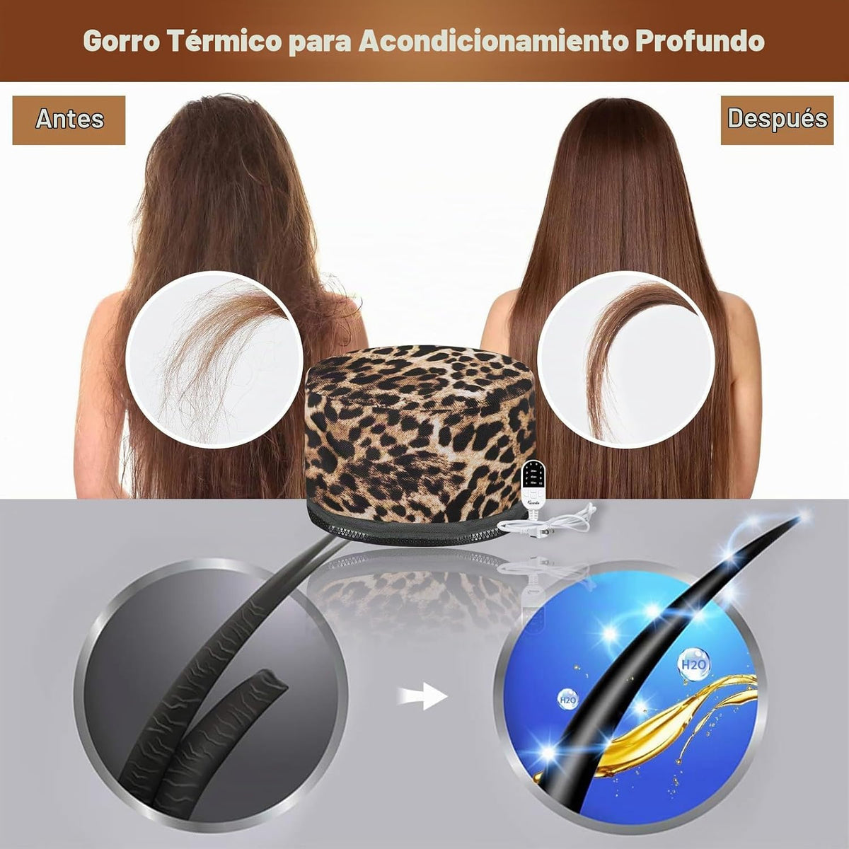 VICARKO Gorro térmico térmico para acondicionamiento profundo con e...