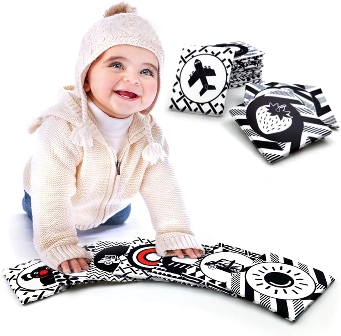 Tarjetas flash suaves y blancas con bolsa de almacenamiento de tela...