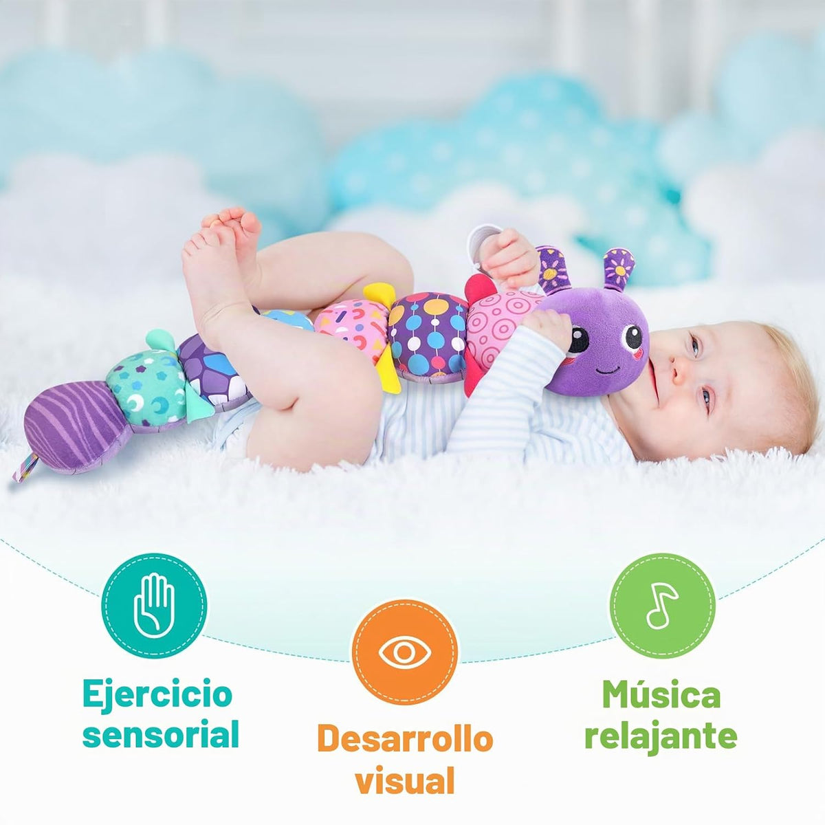KMUYSL Juguetes para bebés de 0-6 y 6-12 meses, juguete sensorial c...