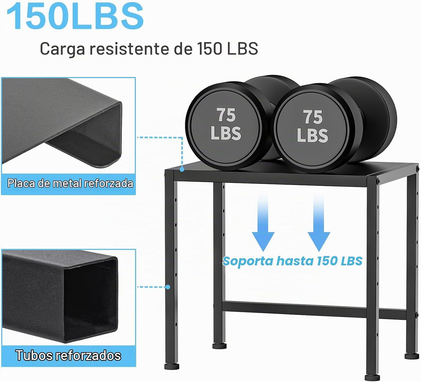 Estantes de almacenamiento de metal de 17.3 pulgadas, estanterías r...