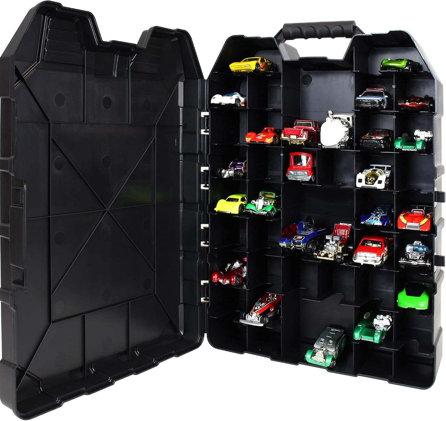 Tara Toys Hot Wheels - Estuche de almacenamiento para 48 autos, fun...