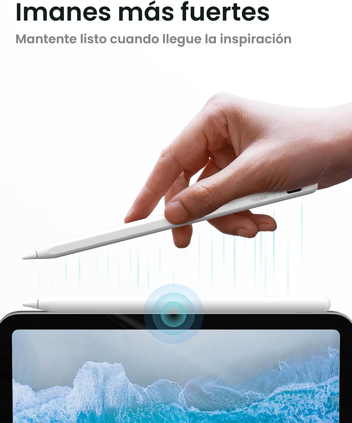 Metapen Lápiz A8 V4 para iPad 2018-2025, Atracción Magnética Mejora...