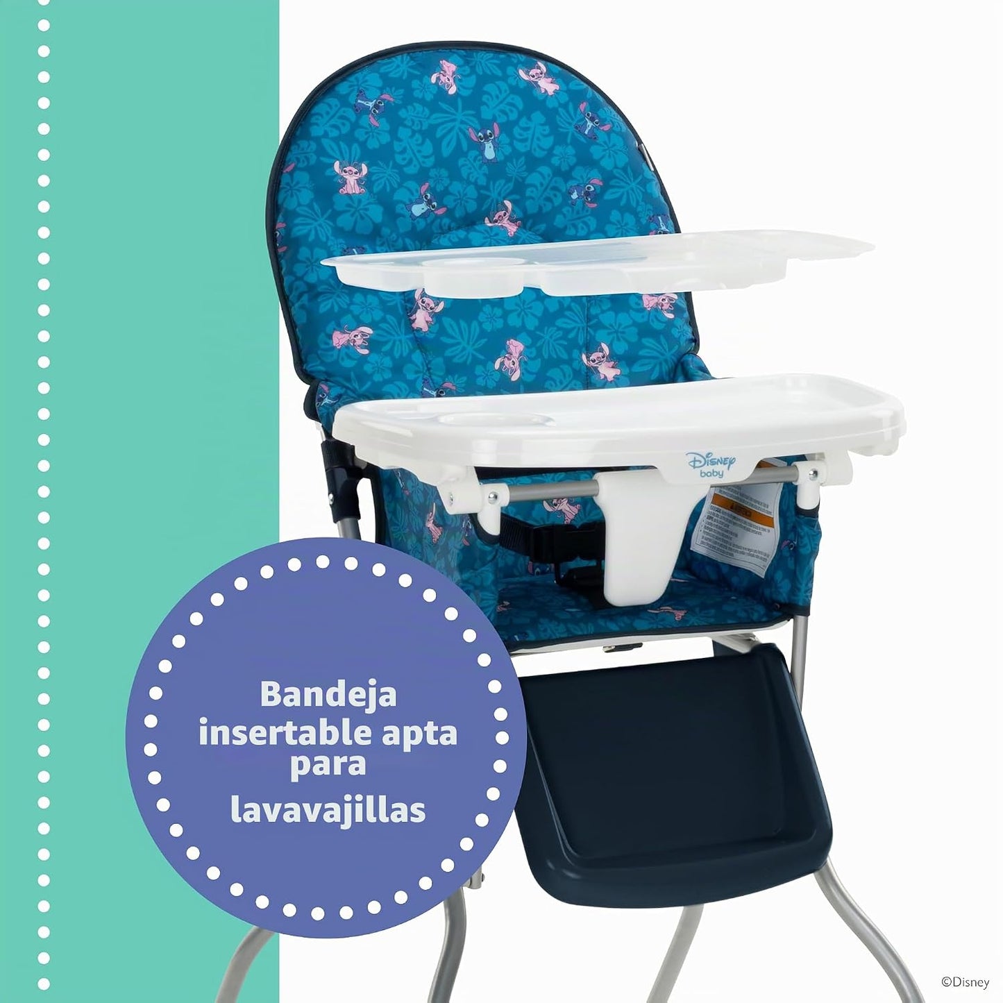 Disney Baby 3D Ultra - Silla alta de tamaño completo, puntada tropical