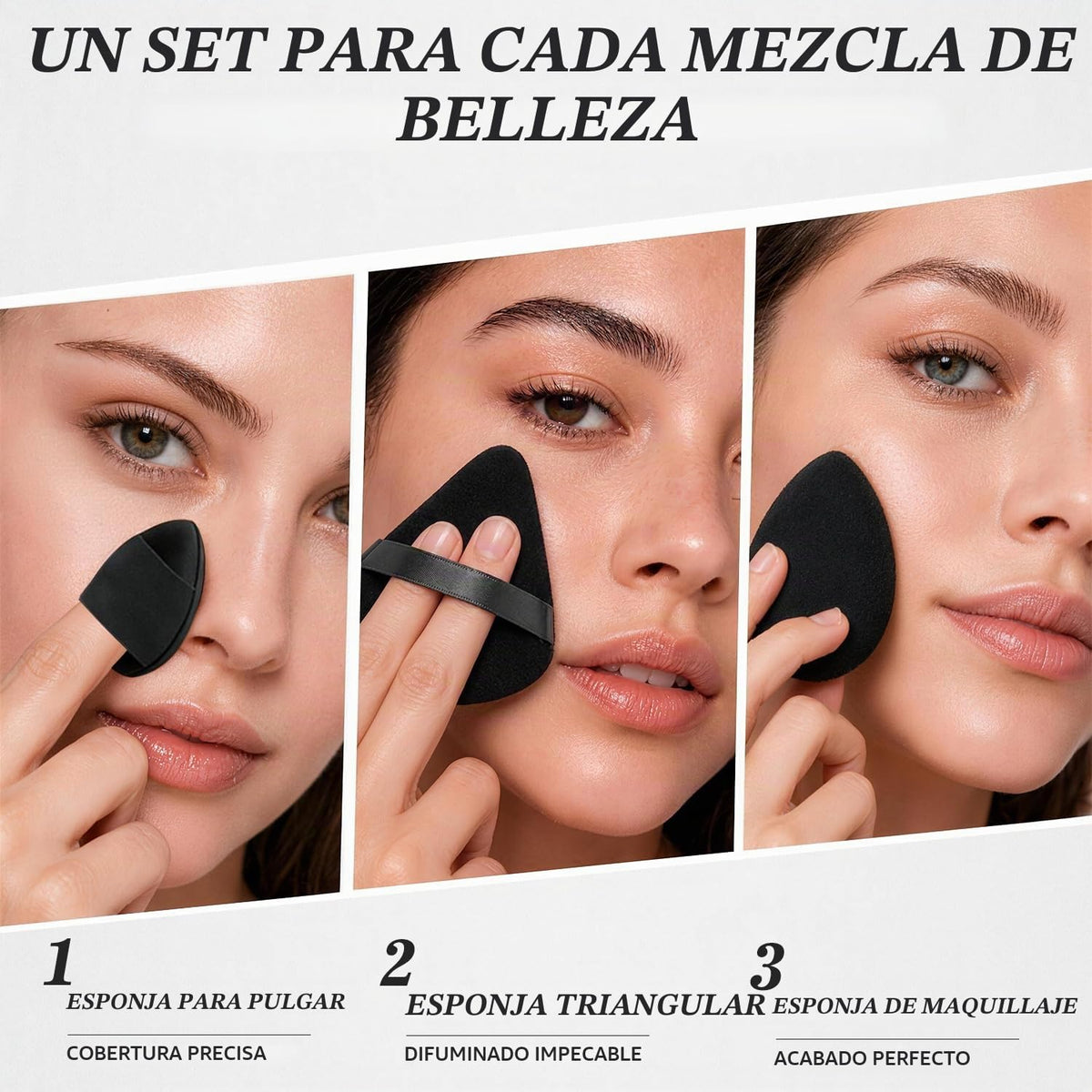 KUORYZAL Juego de brochas de maquillaje negras profesionales, 70 pi...