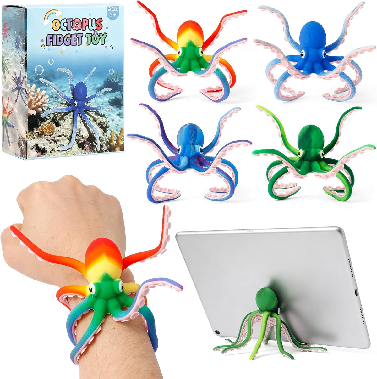 Juguete sensorial para ansiedad de pulpo, juguete sensorial para al...