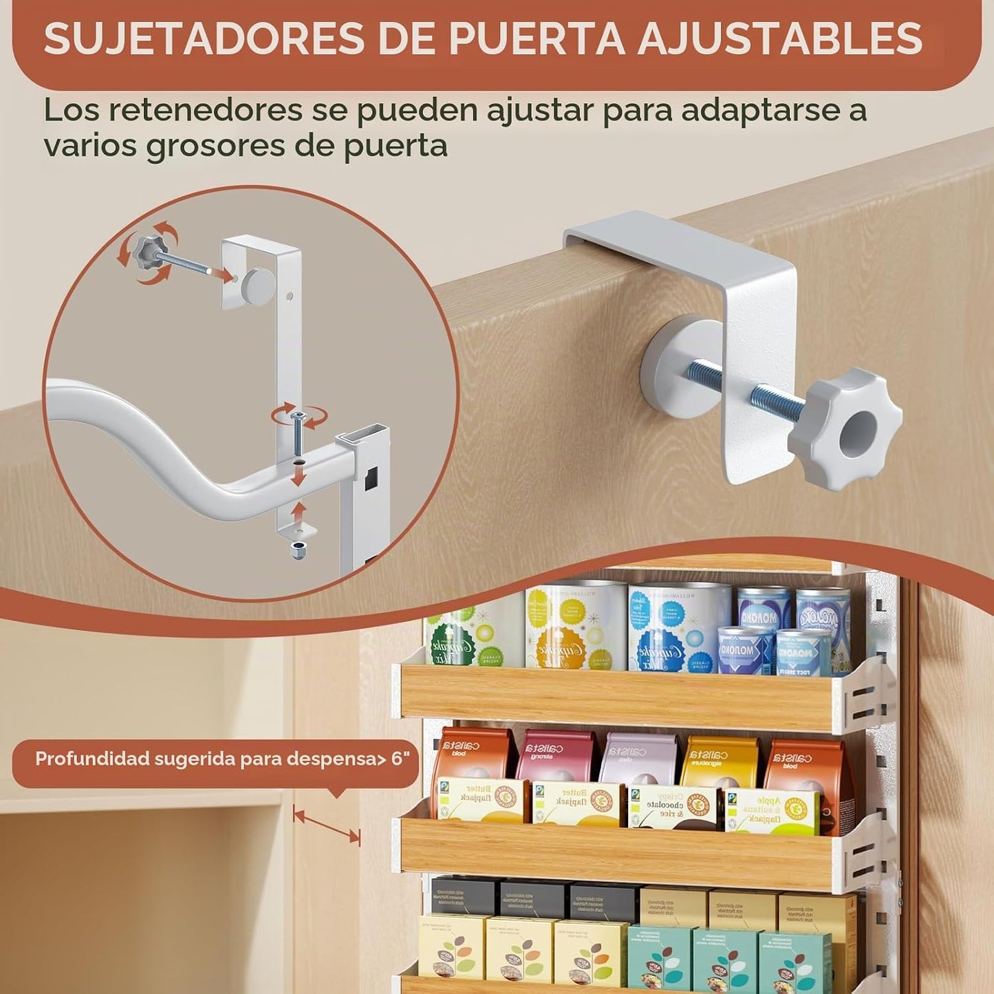 Freexployer Estante de Especias de 8 Niveles para Montaje en Pared,...