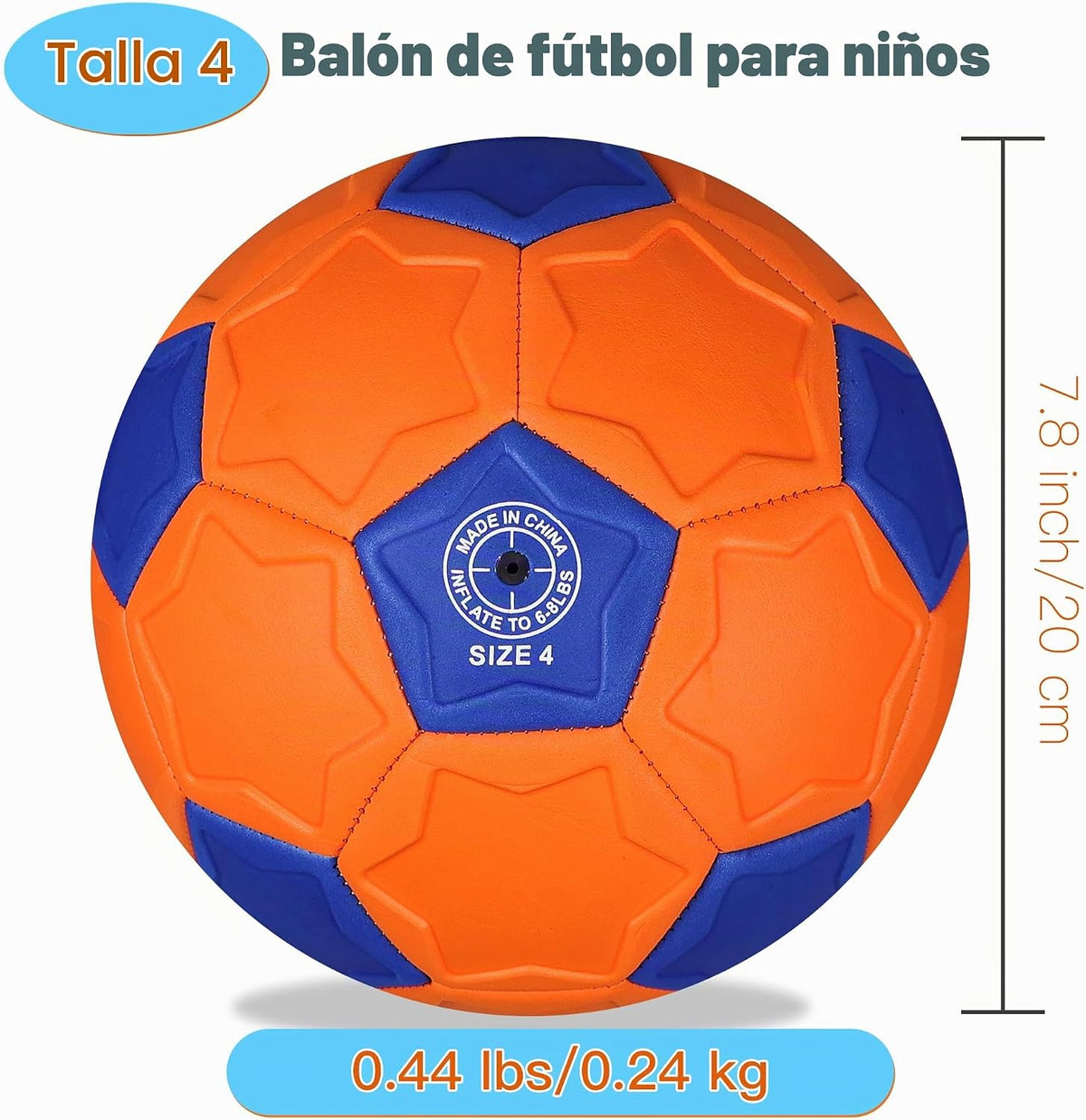 BYAOSUN Pelota de fútbol curva tamaño 4, pelotas suaves para desvia...