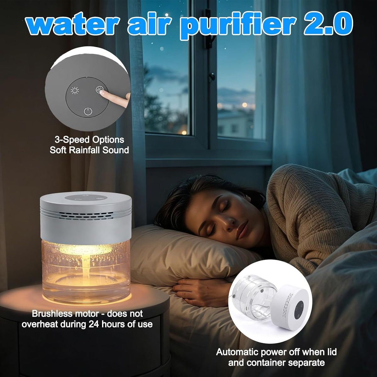 Purificadores de aire de agua para el hogar, purificadores de aire...