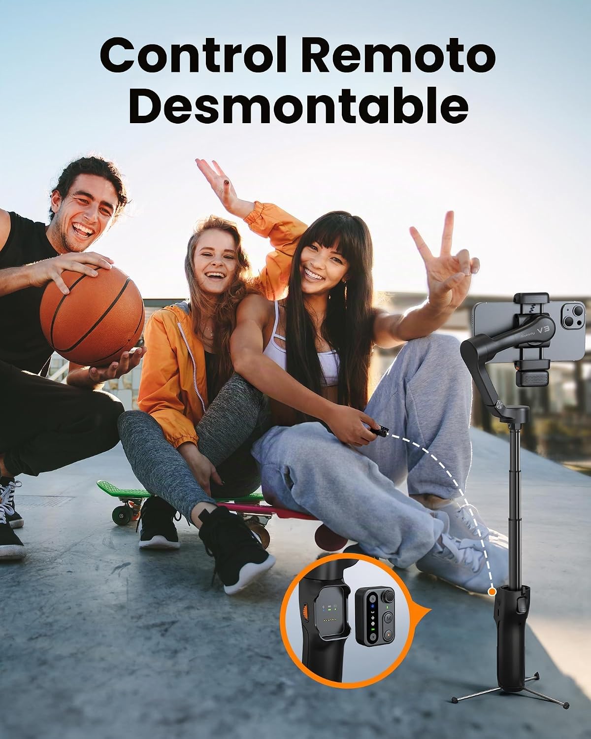 hohem iSteady V3 - Estabilizador de cardán para iPhone, cardán de t...