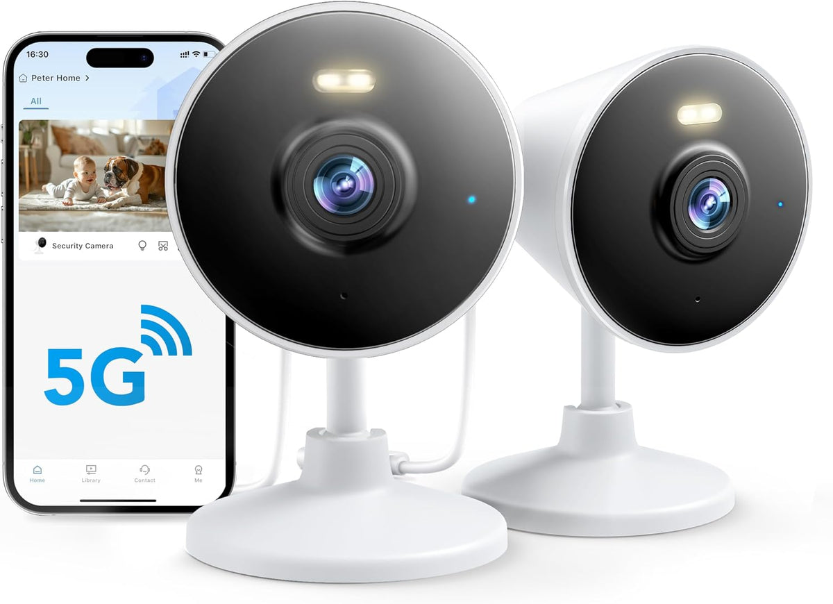 [5G y 2.4G] Cámara de seguridad para interiores y exteriores para e...