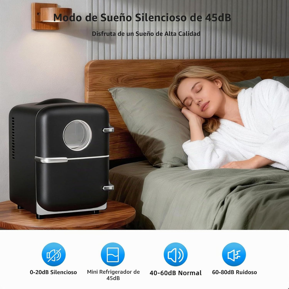 Antarctic Star Mini nevera, capacidad de 4 litros\/6 latas, refrige...
