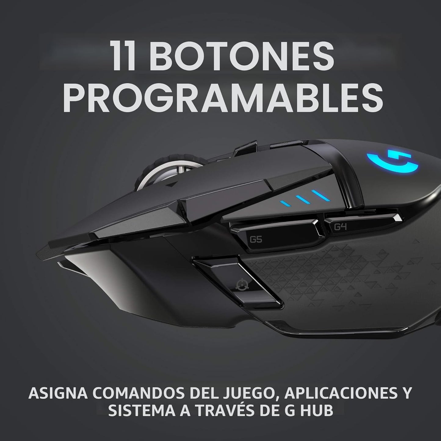 Logitech G Ratón inalámbrico para juegos 502 Lightspeed - Negro | R...