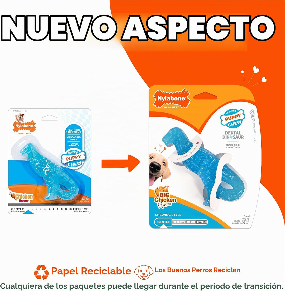 Nylabone Set básico para cachorro Puppy Chew Toys Juguete para masc...