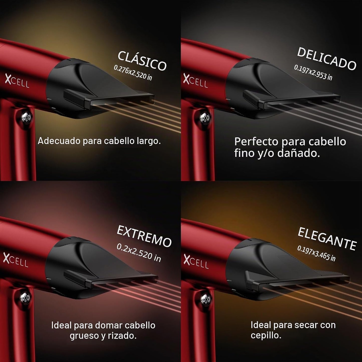 Secador de pelo profesional ultraligero GAMMA+ XCell con motor digi...