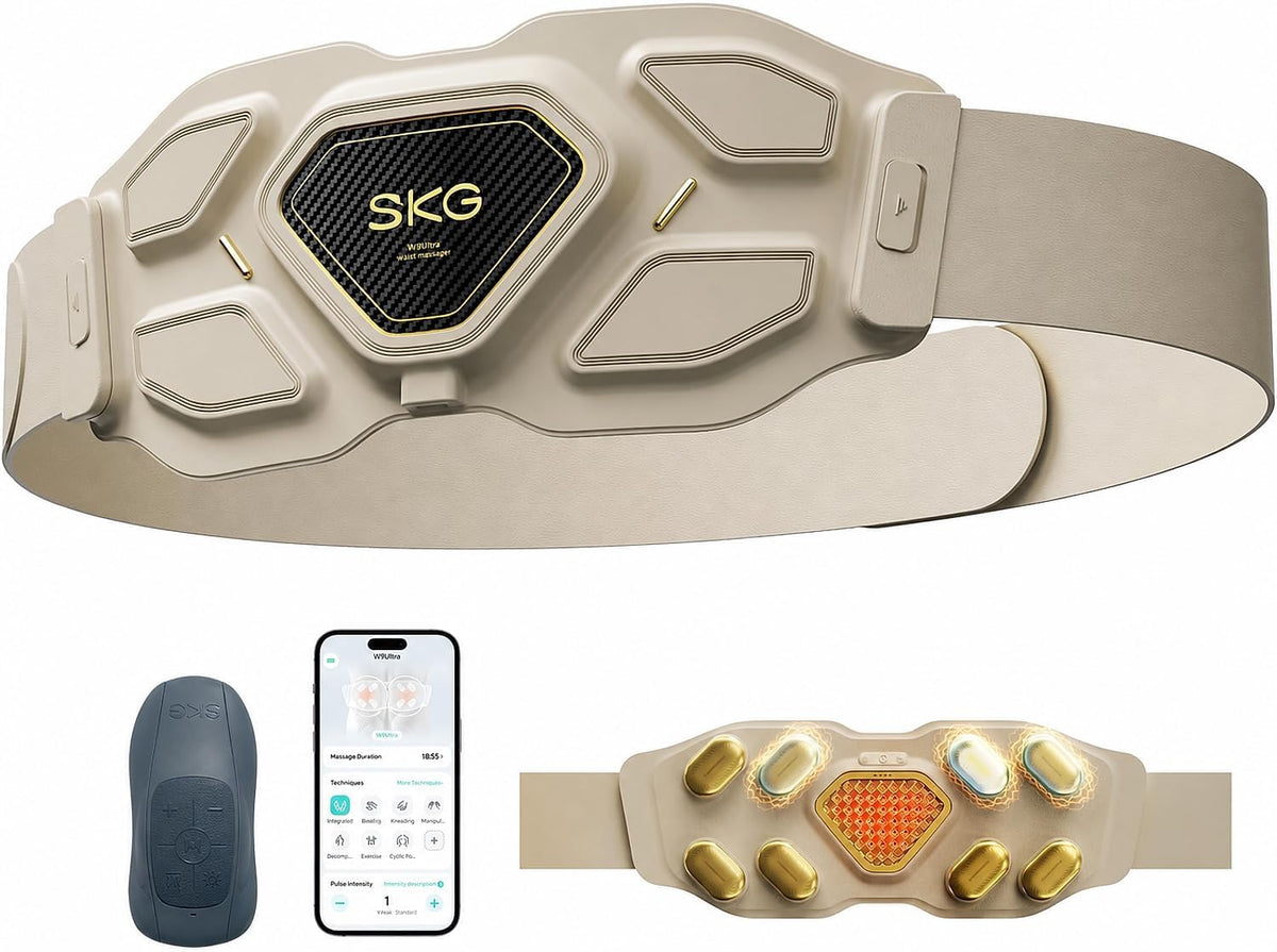 SKG W9 Ultra FSA 2.0 Masajeador de espalda baja para aliviar la ten...