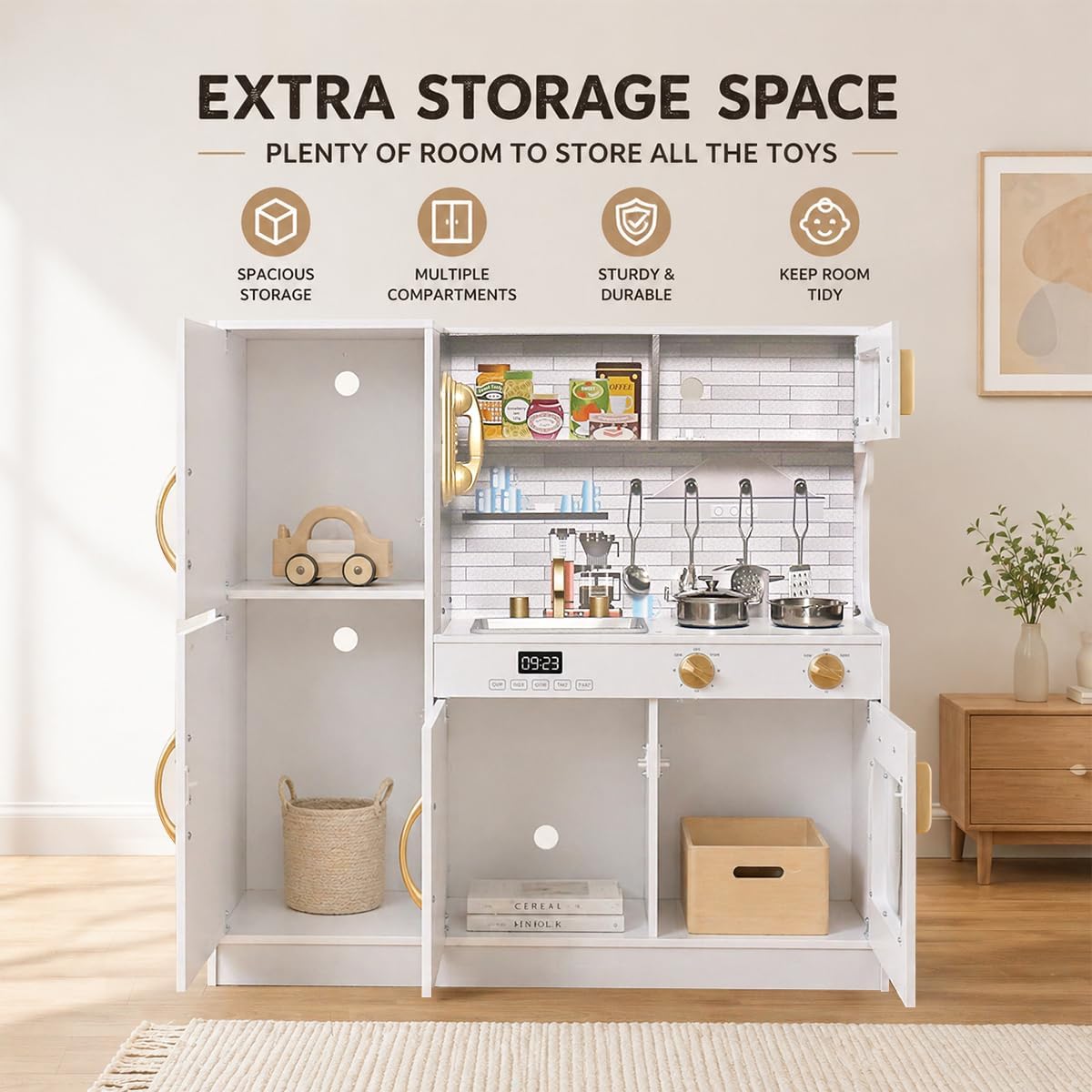 Juguete de Simulación para Niños y Bebés, Set de Juego de Cocina y...