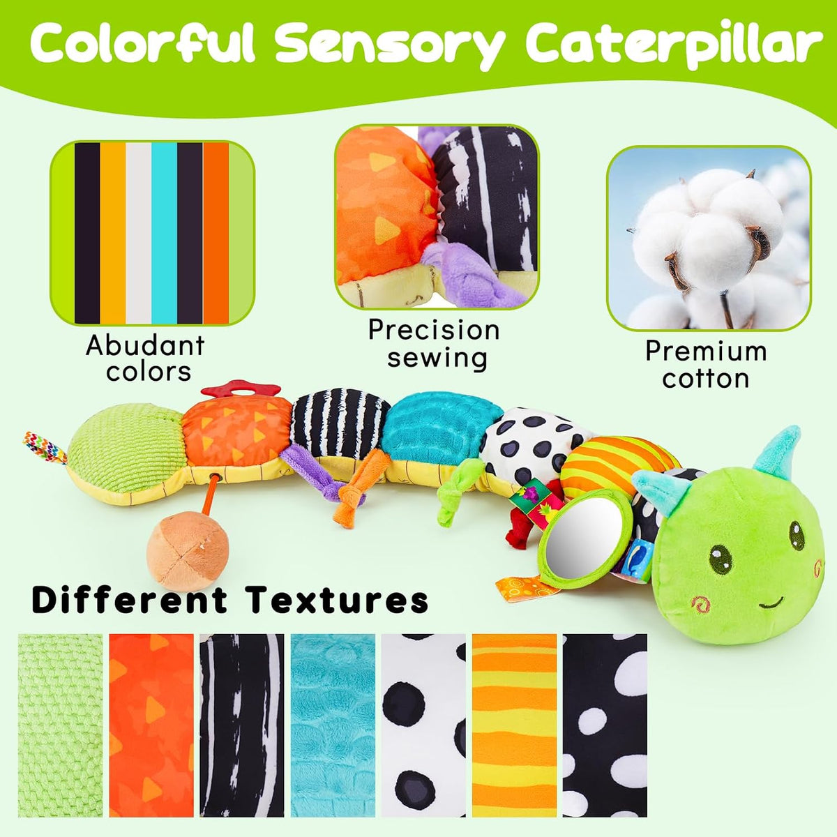 Juguetes sensoriales para bebés de 0 a 6 meses, animal musical de p...