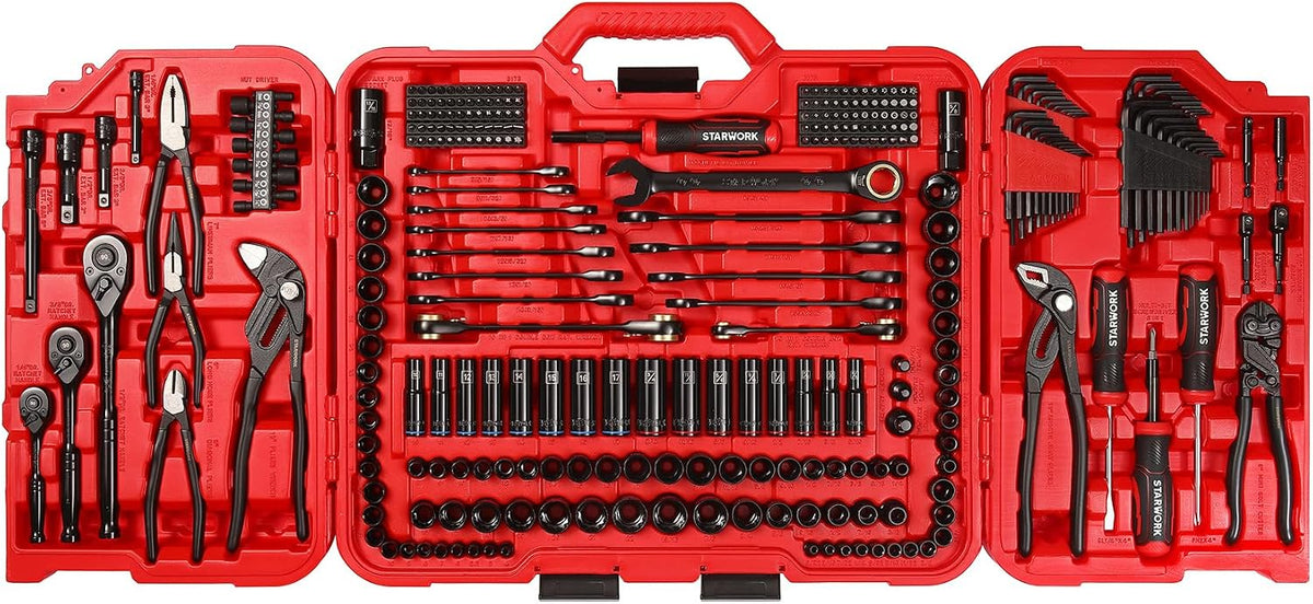 STARWORK TRUE MECHANIC™ Juego de herramientas mecánicas de 312 piez...