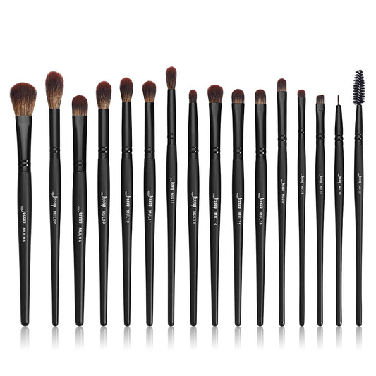 Jessup Juego de brochas de maquillaje veganas con corrector en polv...