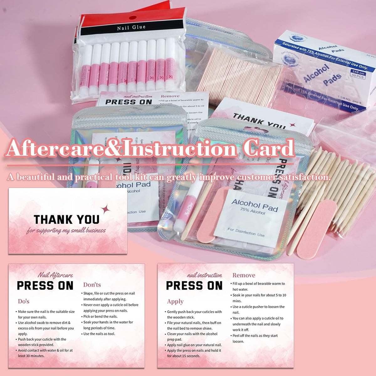 Kit de herramientas de uñas postizas para negocio de uñas, kit dese...