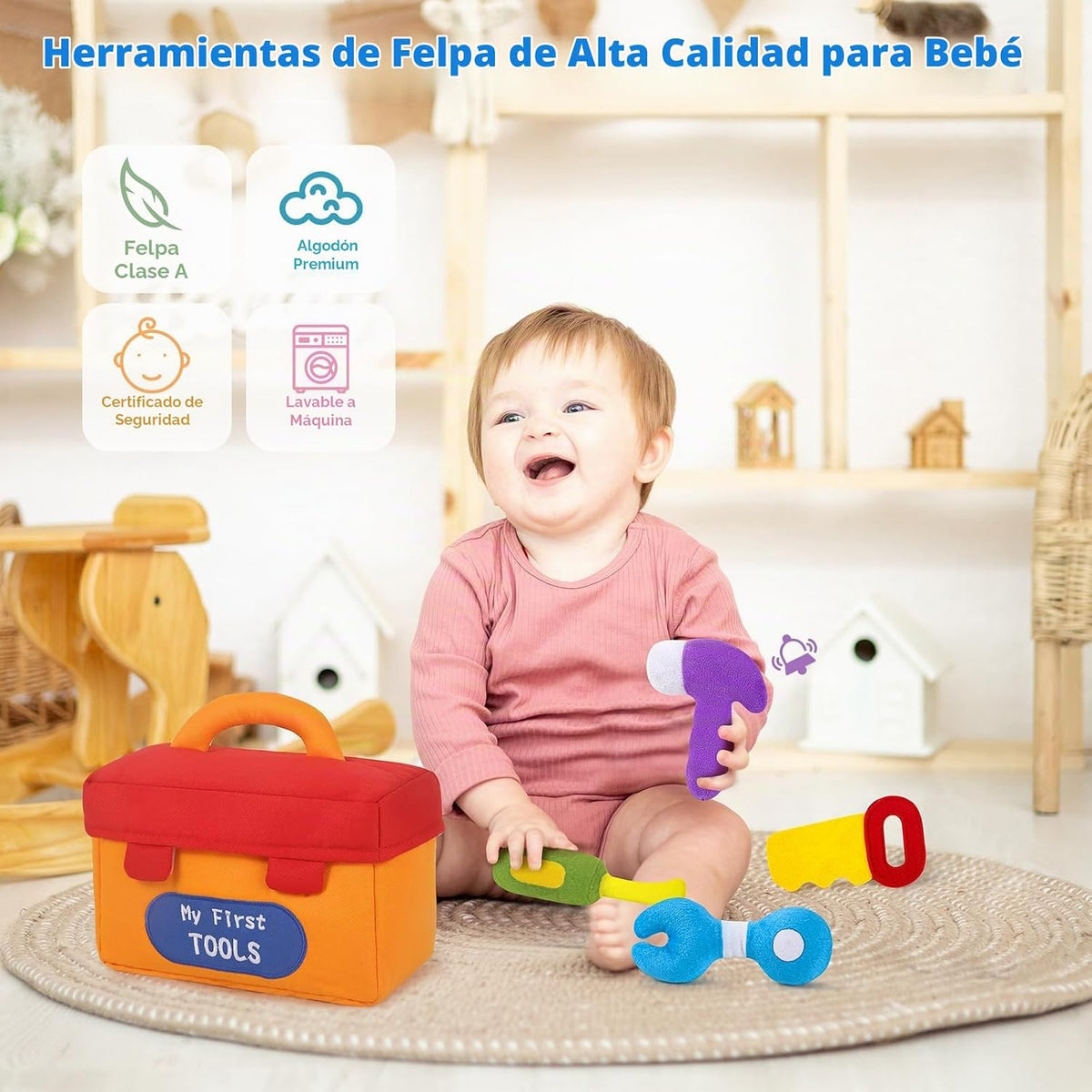 KMUYSL - Juguetes de peluche para bebés de 0 a 6 a 12 meses, mis pr...