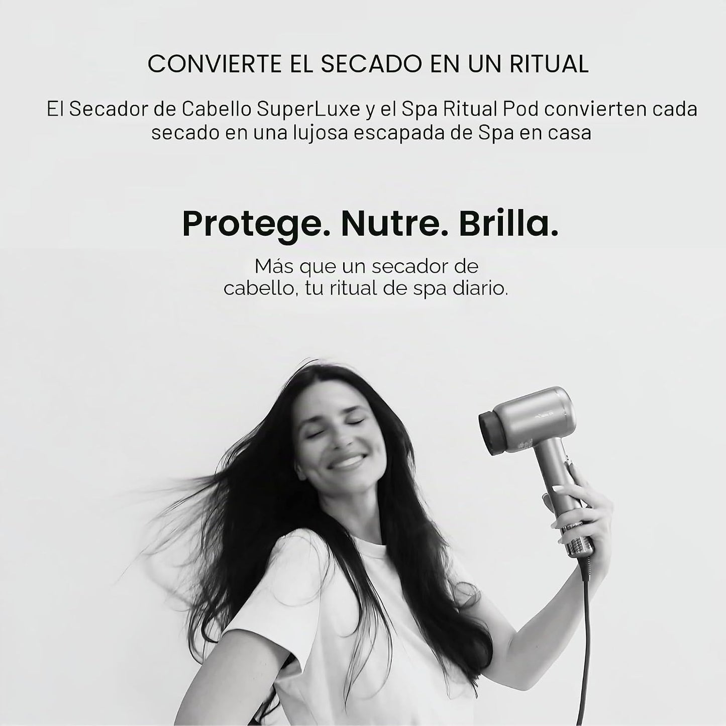 Secador de pelo Elara Superluxe con cápsulas de tratamiento con inf...