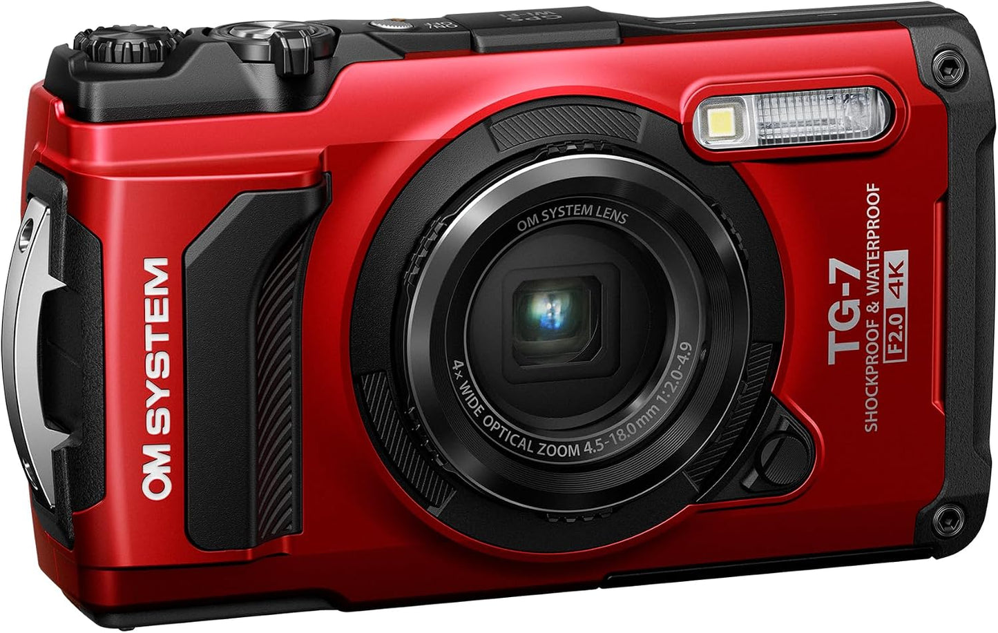 OM System OLYMPUS Tough TG-7 Cámara Subacuática Roja, Impermeable,...