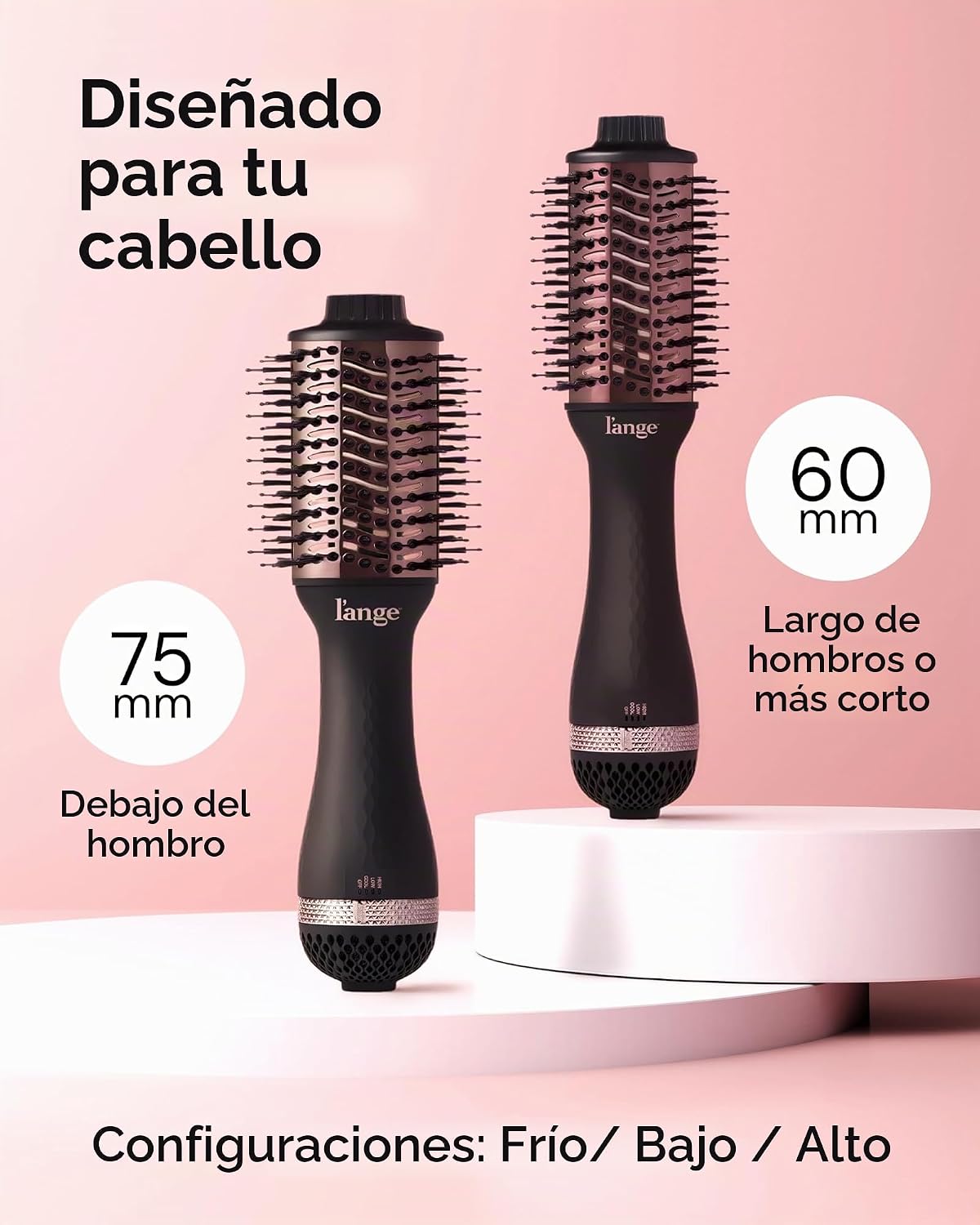 L'ANGE HAIR - Cepillo secadora de aire caliente Le Volume 2 en...