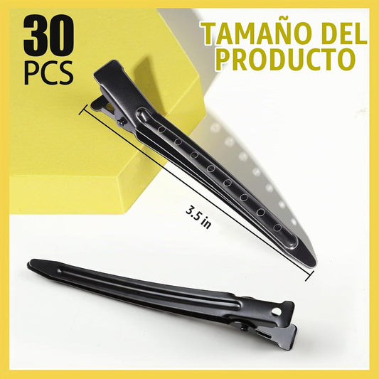 YGDZ Pinzas de pico de pato, 30 pinzas de pelo de cocodrilo de meta...