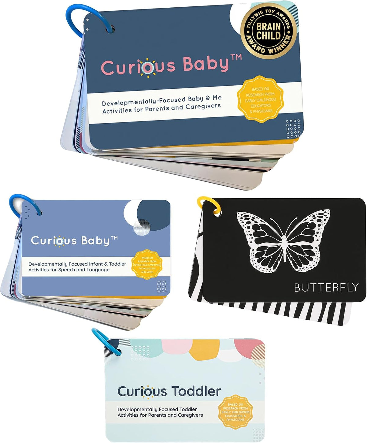 Curious Baby™, Tarjetas para niños pequeños, alto contraste y desar...